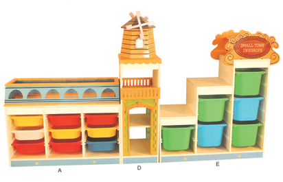 E型造型玩具收納柜
