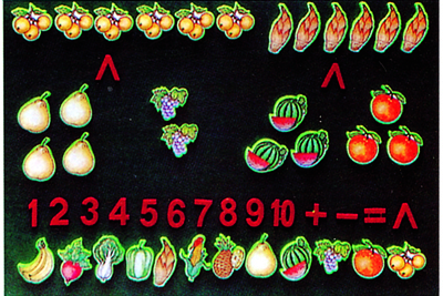 10以內(nèi)與20以內(nèi)水果、蔬菜磁性