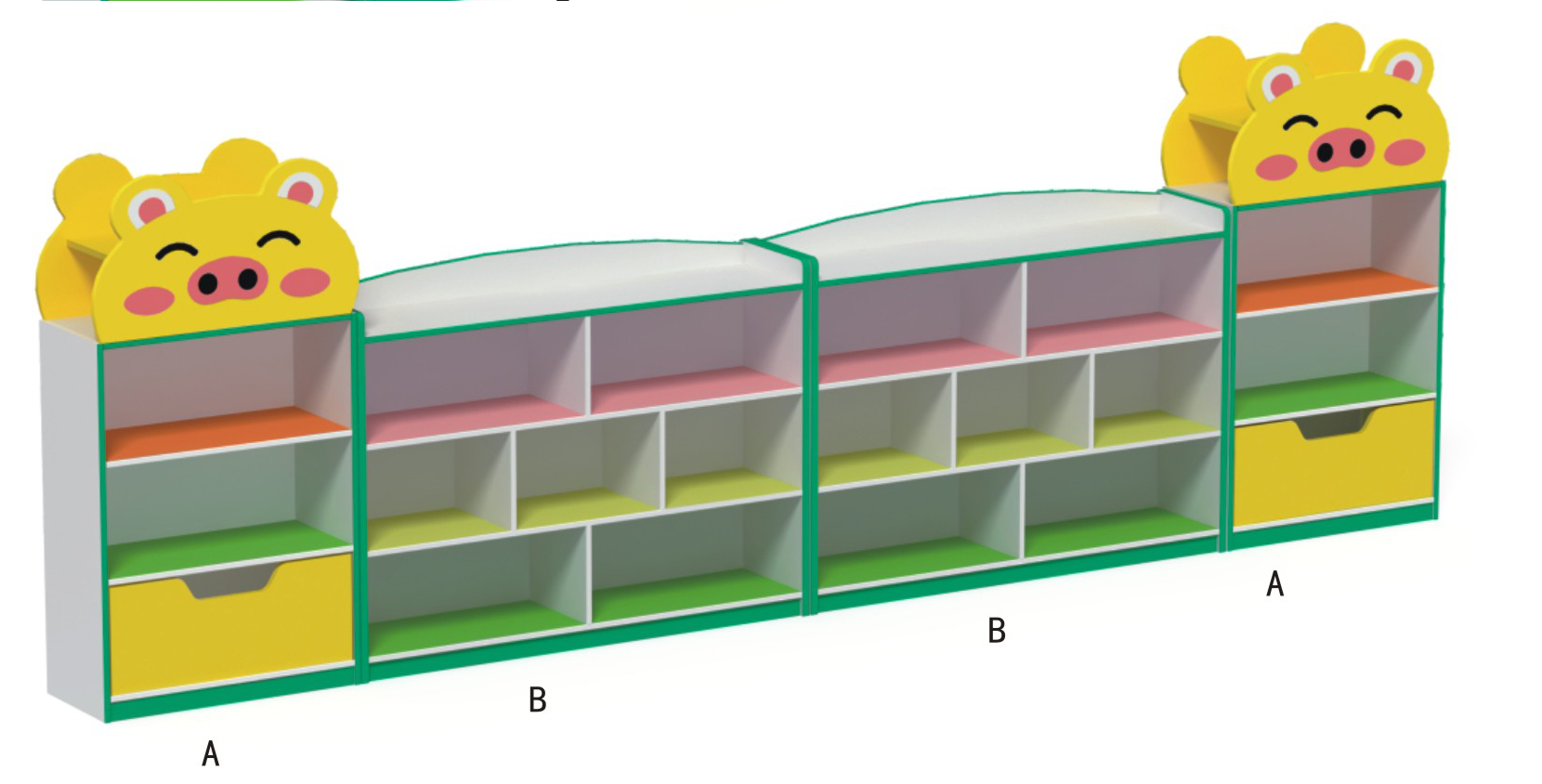 小豬造型玩具柜